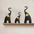 Triple Elephant Charm Statues in Varying Sizes - The Earth Store - home decor